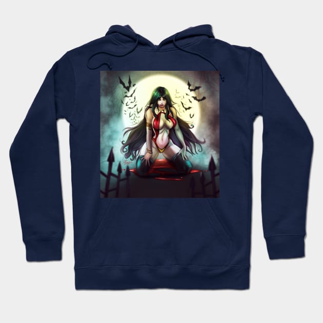 Vampirella Hoodie by Dhaxina